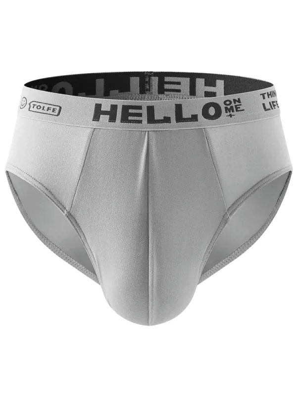 Hello Lot de 2 slips en soie de lait pour homme sans couture, respirants, séchage rapide avec ceinture graphique, ensemble de sous-vêtements confortables — image 6