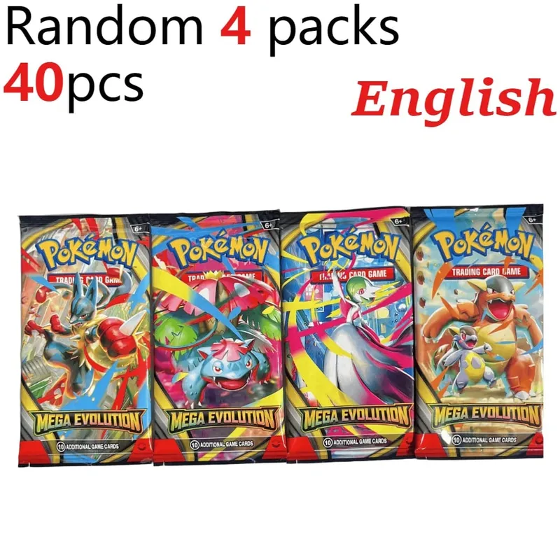 fun 40-360Pcs/Set Pokemon Card MEGA EVOLUTION Phantasmal Flames English Booster Battle Card Anime Fans Kids Birthday Gift Toy — image 11