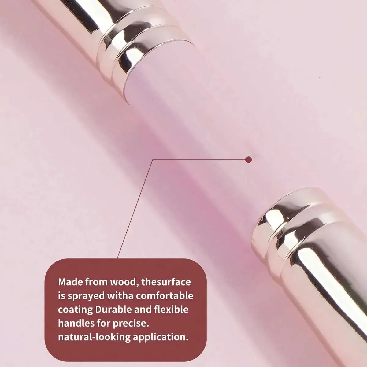 Juego de brochas de maquillaje básicas con caja, 4 Uds., base de doble punta, detalles de colorete en polvo, brochas para sombra de ojos, viajes para principiantes — image 3