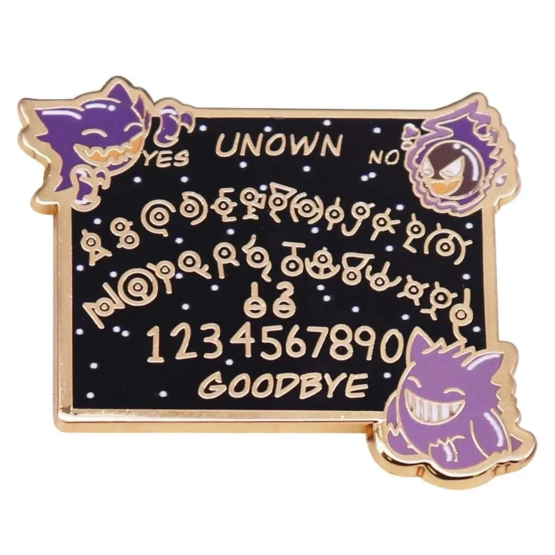 Pin Enamel Pokemon Gengar Dan Pin Lapel Pikachu untuk Beg galas Lencana Roti Kerongsang Pingat untuk Pakaian Hadiah Perhiasan untuk Rakan