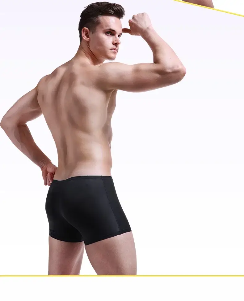 Eisseidenunterwäsche für Herren, nahtlos, ultradünn, transparent, Boxershorts, sexy, einteilig, Sommer, atmungsaktiv, Jugendflut, vier Ecken — image 21