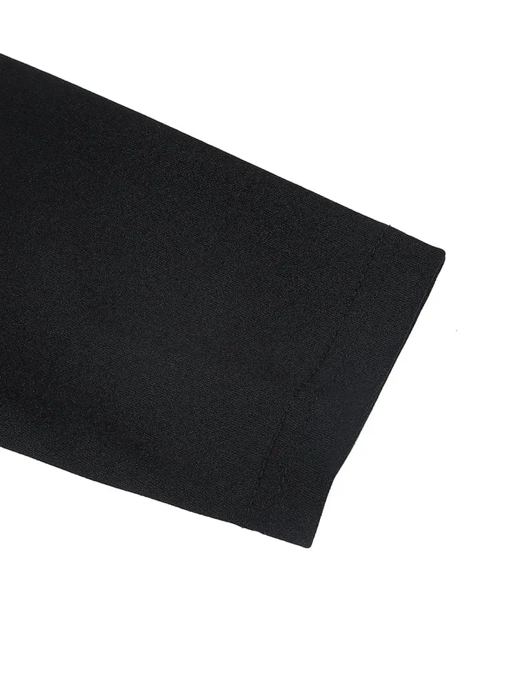 Women's Square Neck Pullover Dress Casual Elegant Dress Commuter Wind Long Sleeve Pure Color Polyester New 2025 — image 3