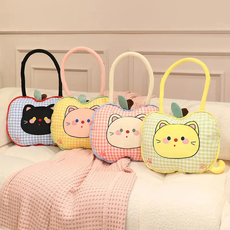 Apple หมอนตุ๊กตาแมวตุ๊กตาหมอน Kawaii โซฟานุ่มเบาะเครื่องปรับอากาศผ้าห่มโยนหมอนน่ารักของขวัญวันเกิด — image 3