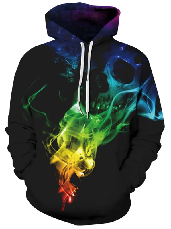 Męskie bluzy z kapturem zwierzęcy nadruk kota 3D wzór z kapturem jesienna bluza z kapturem z kieszenią bluza z kapturem Streetwear luźna wygodna — image 1