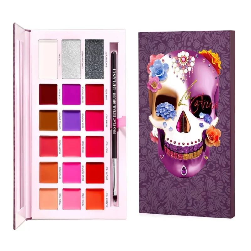 1PCS Multicolor Fard, Ombretto, Bronzer e Rossetto Palette Mutil-Use Makeup Palette per Halloween Festival Party Make Up — image 8
