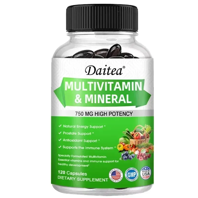 Multivitamin Capsules with Mineral Supplement To Provide Energy Prostate Skin and Eye Health Immune Support for Women and Men — image 9