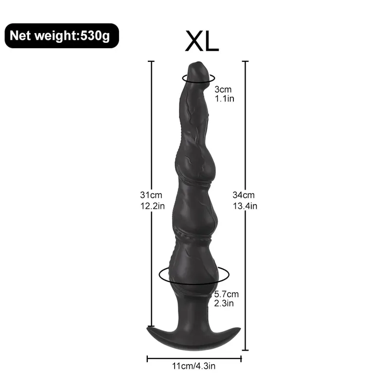 ซิลิโคนก้น Anal BUTT Plug นวดขนาดใหญ่ Anal Dildo พร้อม Flared ฐานพรีเมี่ยมการฝึกอบรมชุดของเล่นสำหรับผู้ใหญ่ผู้หญิงผู้ชาย — image 10