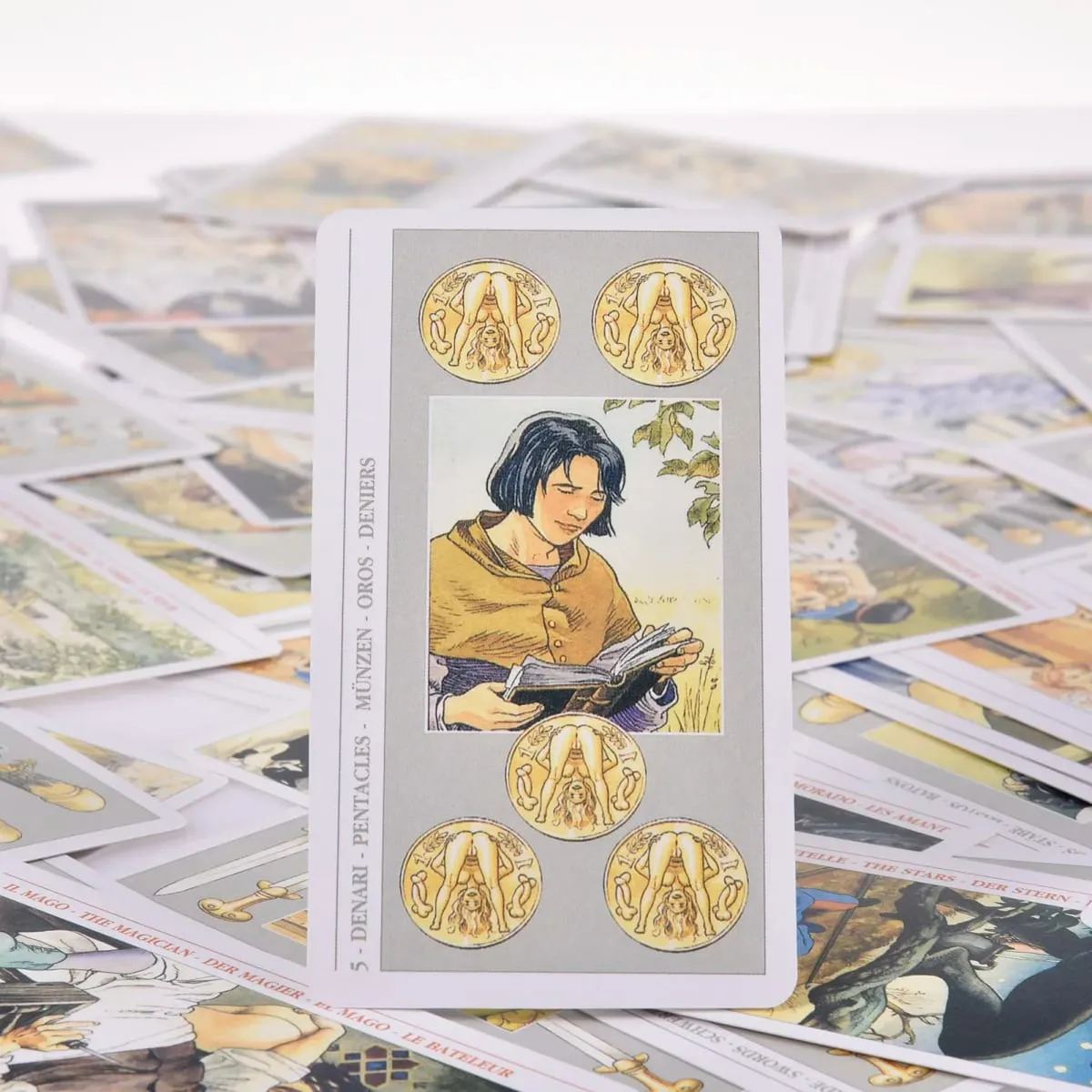 Decameron Tarot Cards A 78-deck English Version Oracle Cards PDF Guideboock Divination Edition Deck Borad Spela spel — image 3