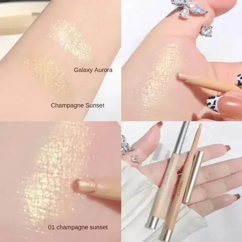 Matter, aufhellender, liegender Seidenraupen-Schattenstift, Dual-Use-Eyeliner-Gelstift, beige Hautton-Concealer-Stift, glatter Kontur-Lidschatten — image 10