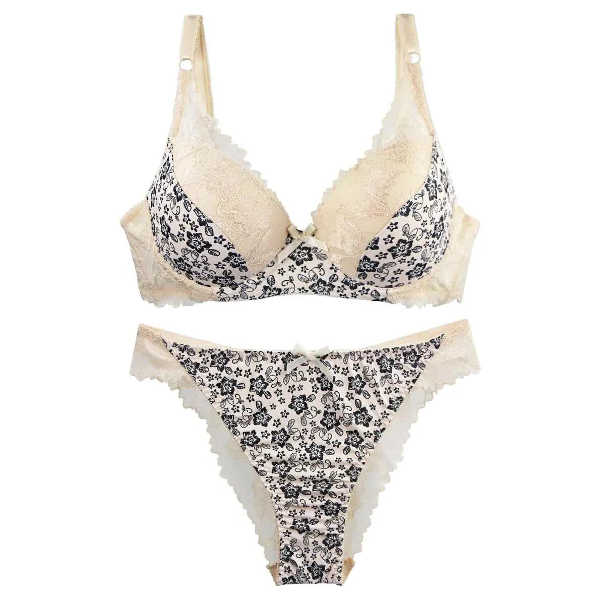 2024 New Thin Mode Cup Push Up Bras Set BCDE Bílá Vínová Béžová Černá Zelená Modrá Push Up Spodní prádlo pro ženy — image 4