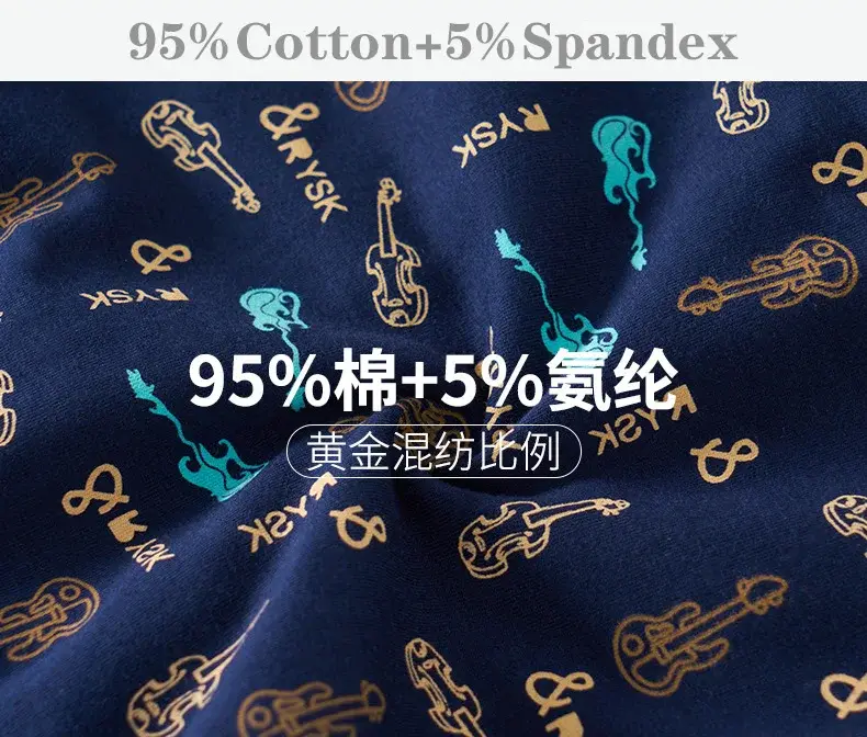 Intimo da uomo in cotone Slip taglie forti Mutande sexy Slip traspiranti Bikini Pantaloncini con stampa gay Cueca Mutandine maschili — image 2