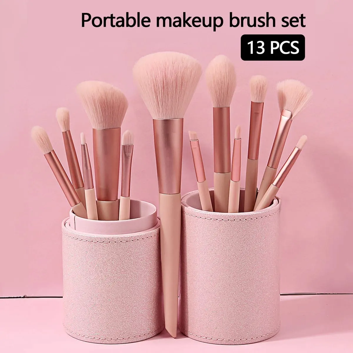 ใหม่ 13 ชิ้น/เซ็ตในถังแปรงแต่งหน้าแปรงแต่งหน้า Foundation Blush Contour อายแชโดว์ Brow Lashes เครื่องสำอางค์แปรงเครื่องมือความงาม — image 1