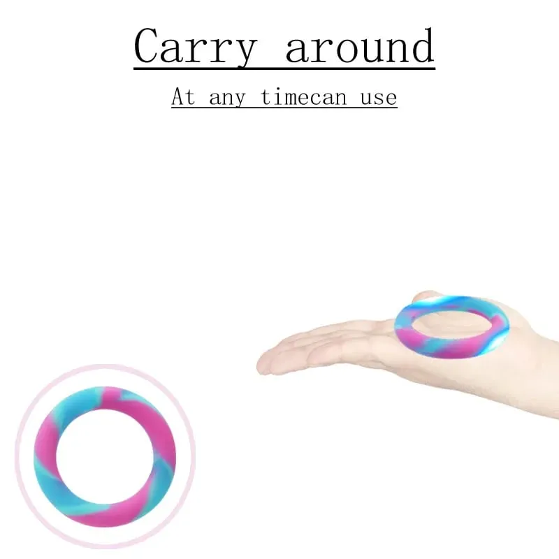 S/M/L خاتم القضيب ألعاب جنسية للرجال تأخير القذف الانتصاب كيس الصفن المني قفل ملزم مرونة عالية الوقت حلقة دائمة — image 3