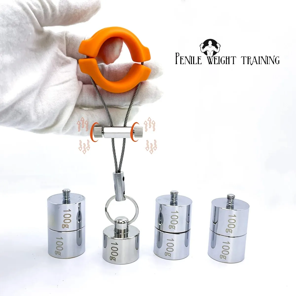 Entrenador de pene, ejercicio de soporte de peso para testículos, peso ajustable, entrenamiento de fuerza, juguete sexual, juguetes para hombres adultos — image 2