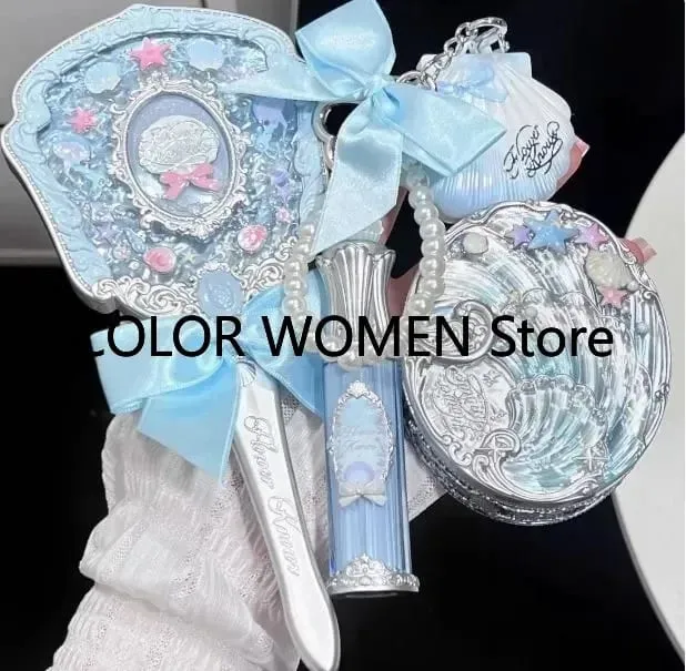 Flower Knows Shell Pearl Collection แป้งลิปสติกกลอสไฮไลท์ชุดแต่งหน้าเครื่องสำอาง