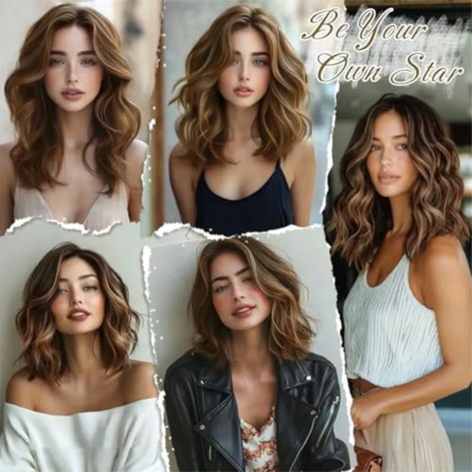 Estensioni dei capelli con clip a rotolo corto in quattro pezzi da 12 pollici, adatte per le riunioni quotidiane delle donne, Gestivals e celebrazioni — image 7