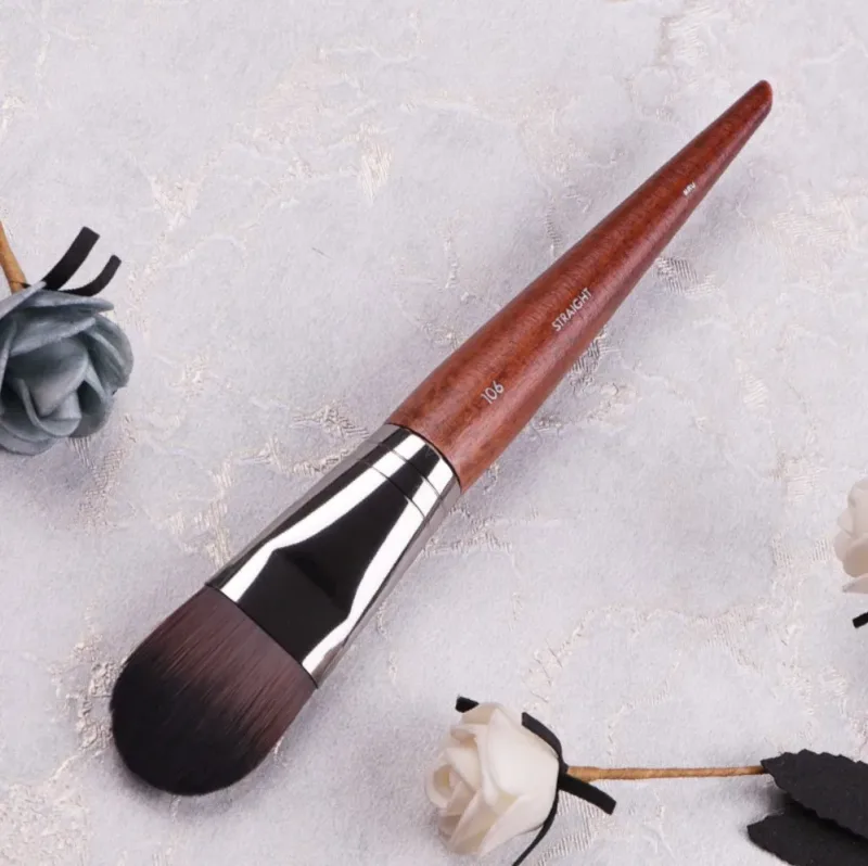 1 pz MF Pennelli per trucco morbido in legno naturale Fondotinta in polvere Correttore Pennello per trucco Blush Capelli sintetici Ombra Strumenti di alta qualità — image 30