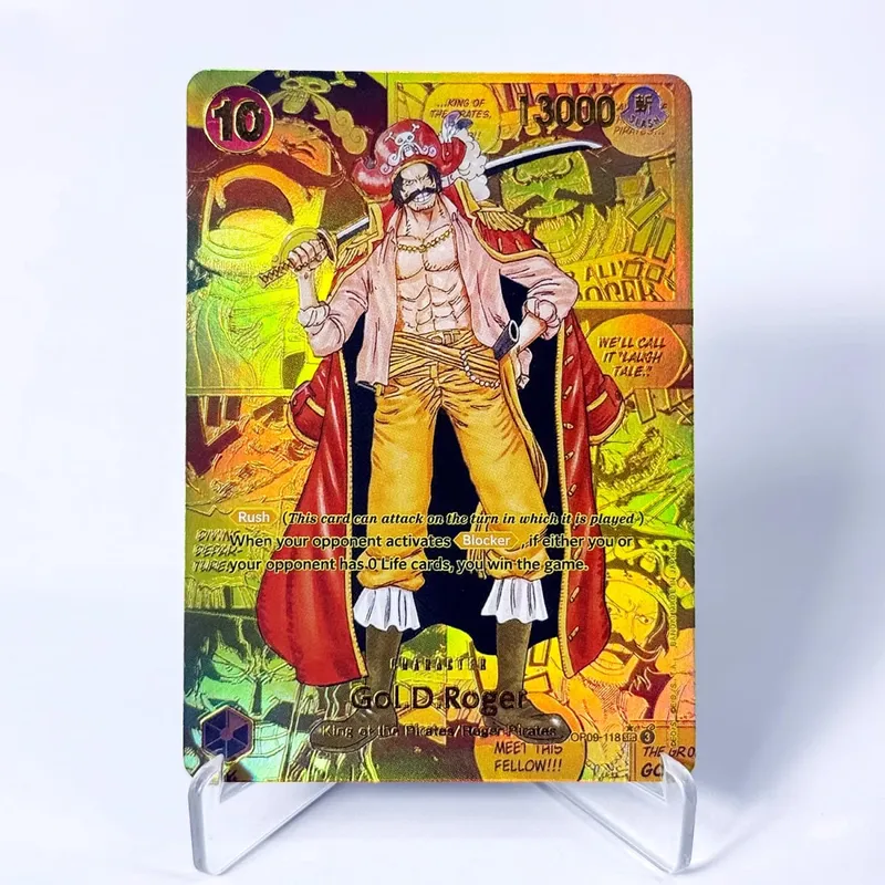 OP09 One Piece Emperors in the New World Deck organisé Luffy Shanks Roger Buggy Zoro Dragon Foil Cartes proxy texturées Anglais