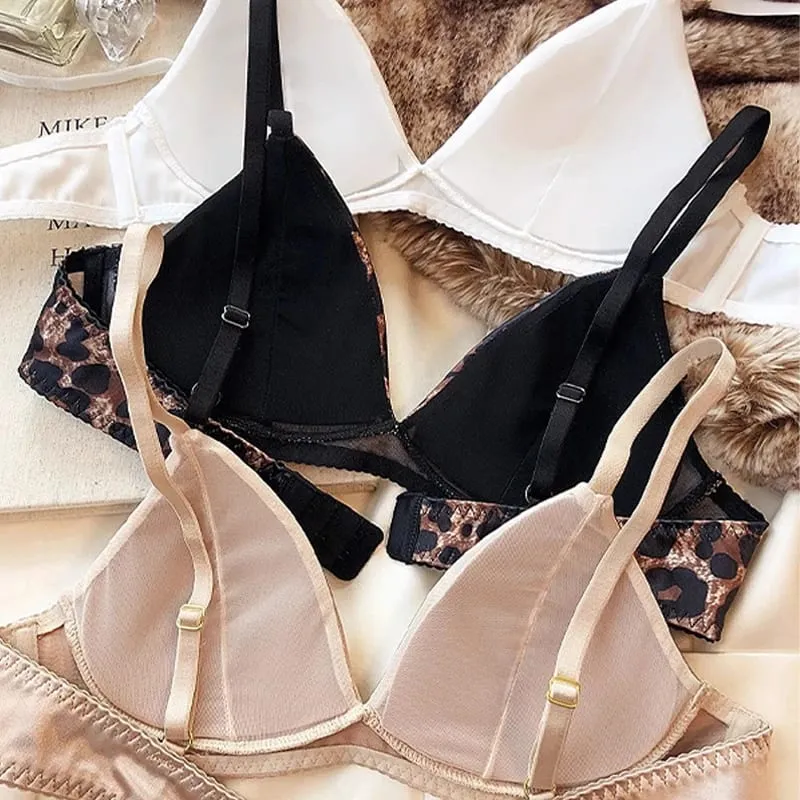 Femmes sous-vêtements Sexy coupe triangulaire soutien-gorge ensemble petite poitrine haut soutien-gorge confortable Push Up soutien-gorge respirant sous-vêtements sans couture — image 4