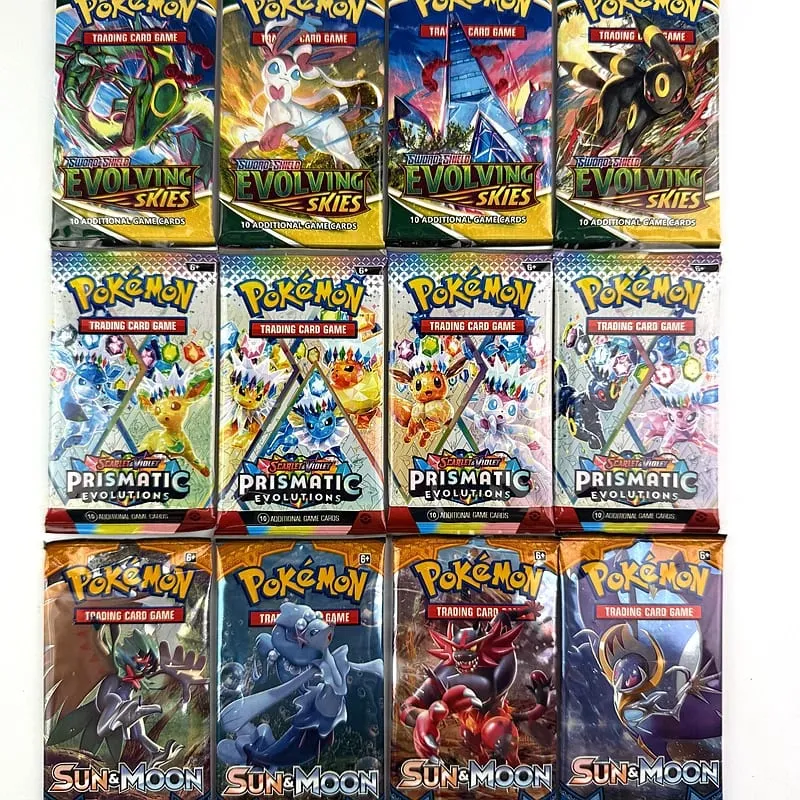 10/20Pcs การ์ด Pokemon Sun & Moon Evolutions Prismatic Pokemon Booster สะสม Tradeiner การ์ดเกมของเล่นสำหรับของขวัญเด็ก — image 3