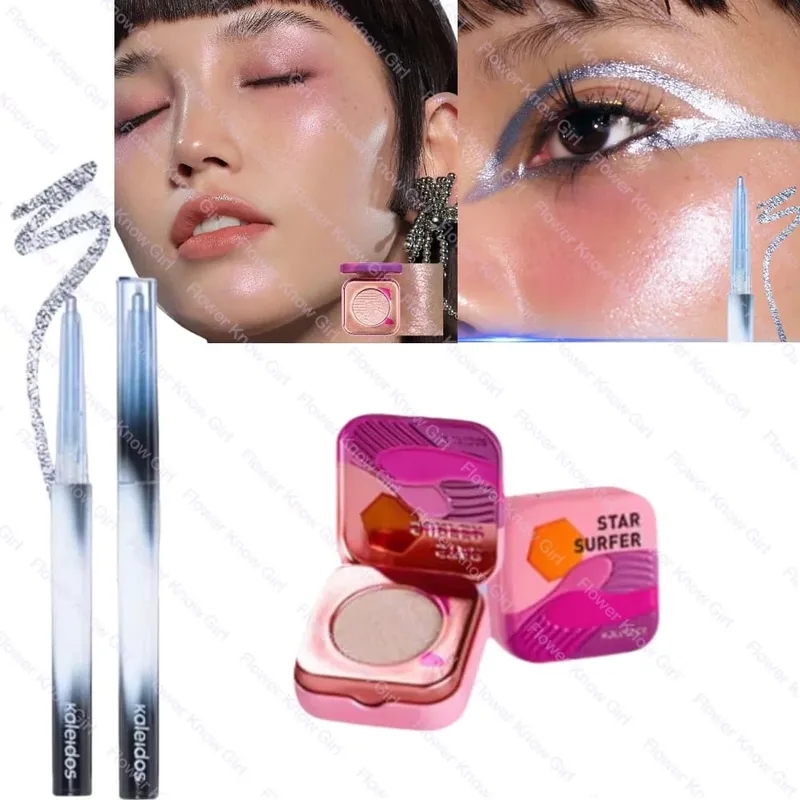 Kaleidos Chameleon Face Eye แต่งหน้าชุดเจลอายไลเนอร์ดินสอ Chameleon อายแชโดว์ Highlighter Chrome Glitter Diamond Powder — image 12