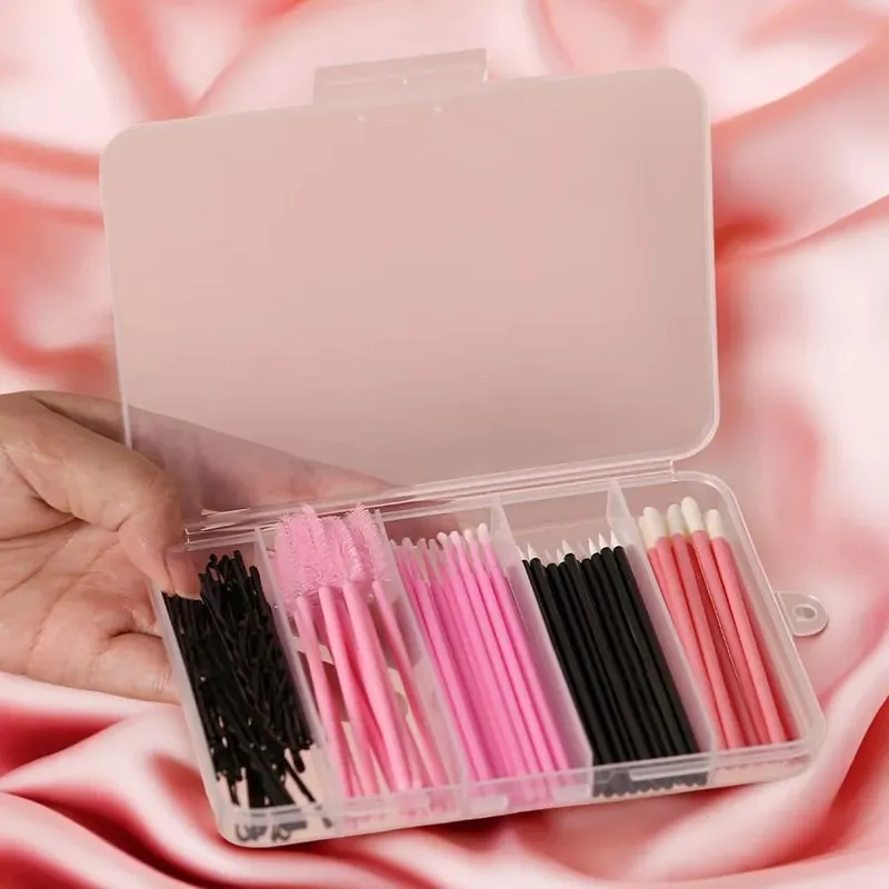 80ks Profesionální sada štětců na make-up Sada štětců na obočí Řasy Štětce na rty Vlásenka Mikro štětec na prodlužování řas Nástroje na líčení — image 9
