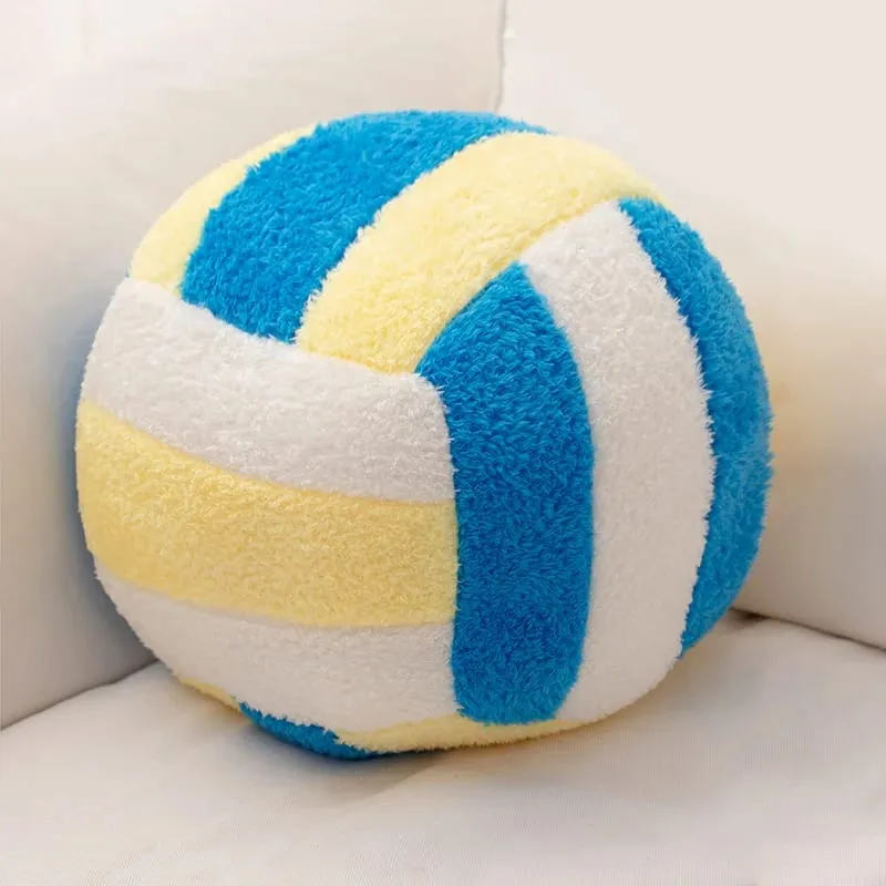 20/24cm Volleyball Sport Ball Plush Pillow Stuffed Interactive Indoor Home Game Prop Plushie Decor Gift
