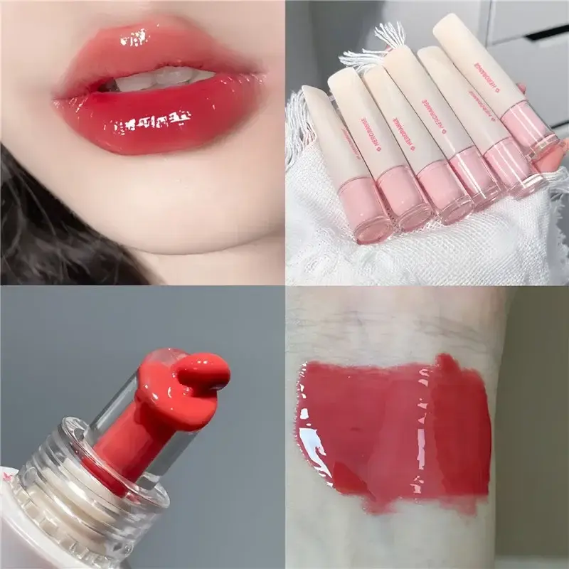 Gelatina Lip Gloss Specchio a lunga durata Acqua Smalto per labbra Rossetto colorato idratante Cristallo lucido Tinta per labbra Labbra coreane Cura Trucco — image 1