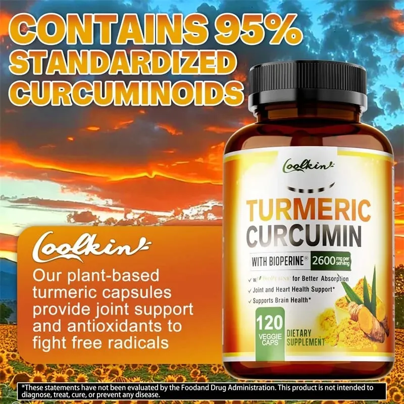 Curcumine de curcuma – Soulage les douleurs articulaires, favorise la croissance osseuse, soutient l'inflammation des articulations, antioxydant et santé digestive. — image 7