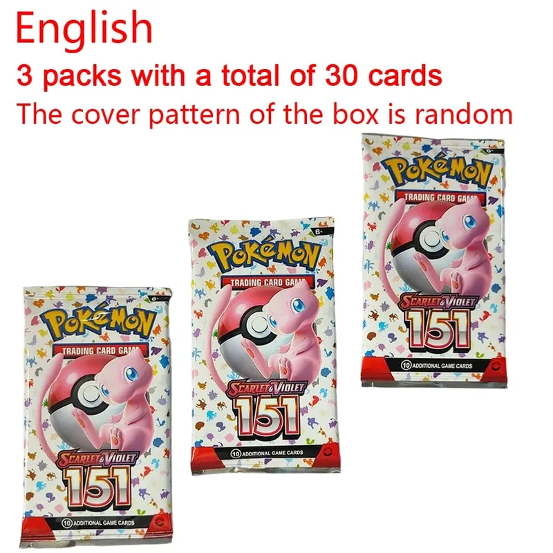 30/360 PCS Pokemon การ์ด Prismatic 151 Evolutions ภาษาอังกฤษ Booster Battle Pokémon การ์ดเกม Carte Trading Collection การ์ด — image 7