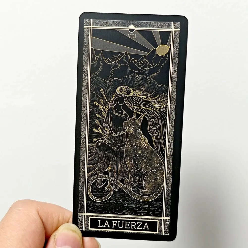 Dek Tarot Kinner 11*5.3sm Dek Tarot Tradisional 11*5.3cm Diilhamkan Secara Kosmik Dilukis Tangan Lengkap 78 Kad Dalam Bahasa Espanol Sepanyol — image 2