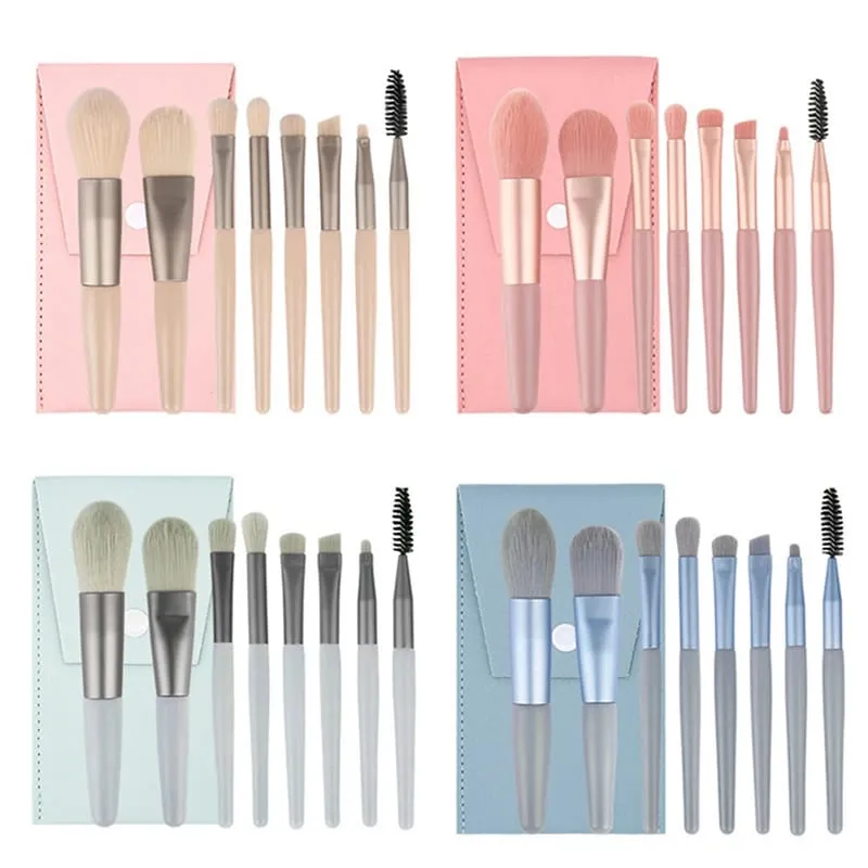 13/8 stk bløde fluffy makeup børster sæt til kosmetik Foundation Blush Powder Øjenskygge Kabuki Blending Makeup børste skønhedsværktøjer — image 6