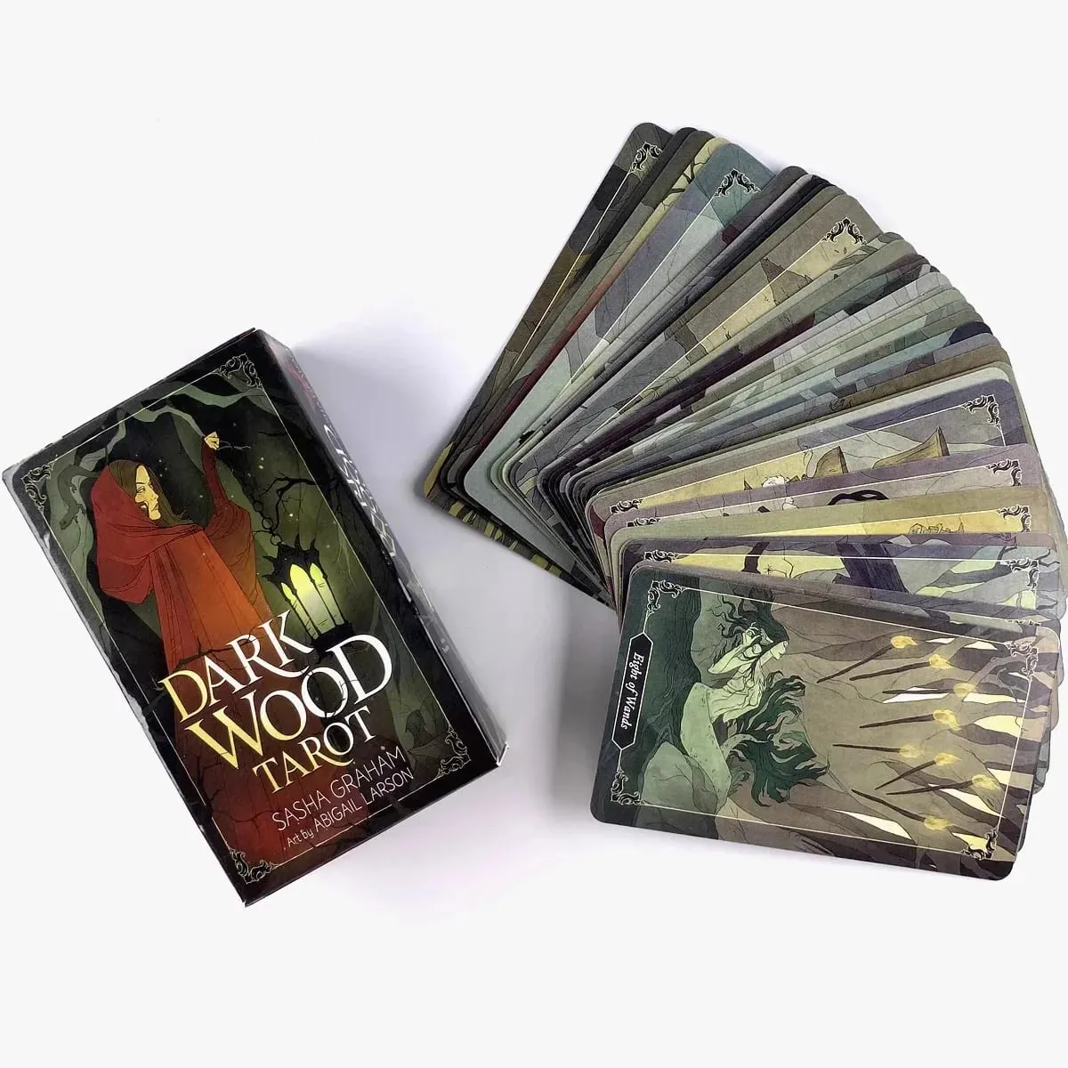 Kad Tarot Kayu Gelap A 78 Oracle Deck English Visions Divination Edition Borad Bermain Permainan — image 3
