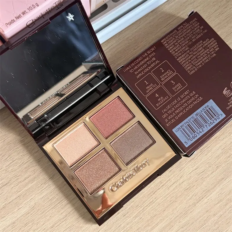 Luxury CT แต่งหน้าชุดสี่สีอายแชโดว์ Palette Matte Setting Powder คอนซีลเลอร์ผลลิปสติก Lasting Lip Lubrication — image 12