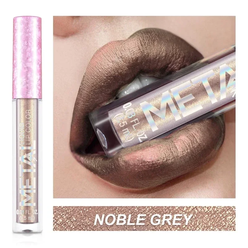 METALLIC Matte Liquid ลิปสติก Waterproof Long Lasting Non-Stick CUP Matte Shimmer Glitter Lip GLOSS ผู้หญิงแต่งหน้า 12 สี — image 9