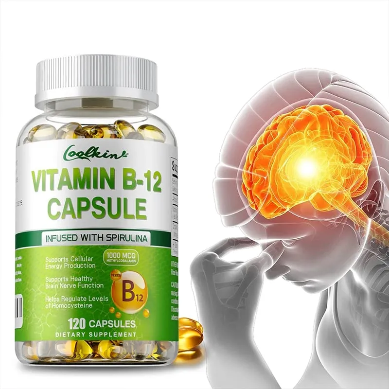 Vitamin B12 Kapsler - Methylcobalamin Supplement for Mind Energy Brain Mood Heart Support — image 2