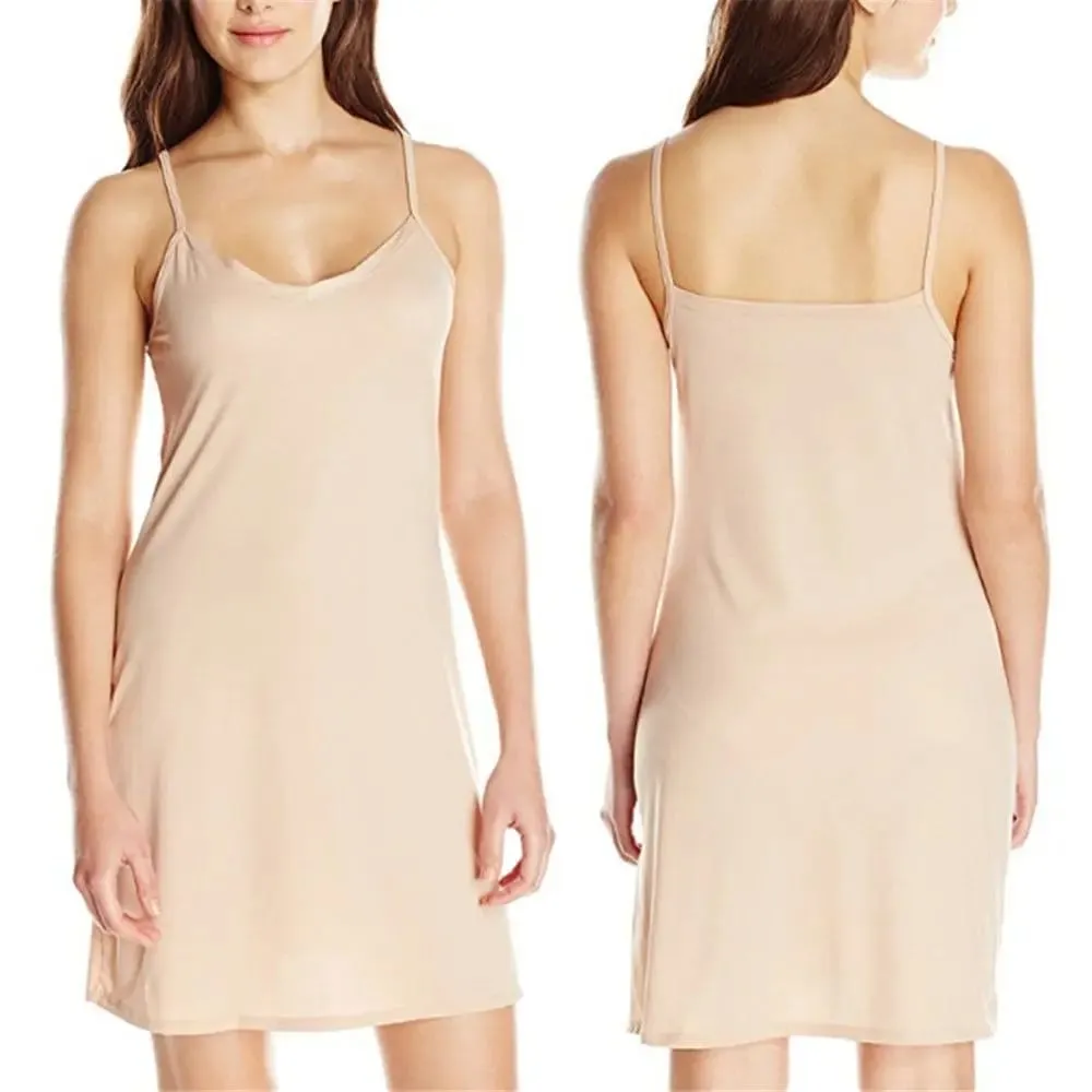 Womens Sling Solid Short Dress Sleeveless Casual Slip Under Dress Holiday Summer — image 2