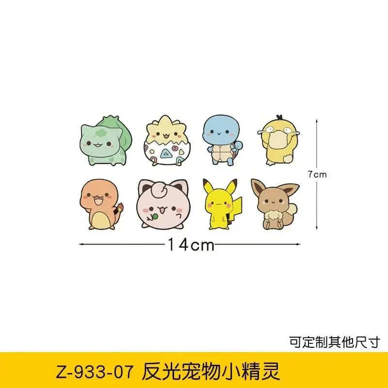 20styles Pokemon Car Stickers Anime Figure Pikachu Gengar Eevee Charmander Cute Cartoon Doll Creative Sticker Birthday Gifts — image 15