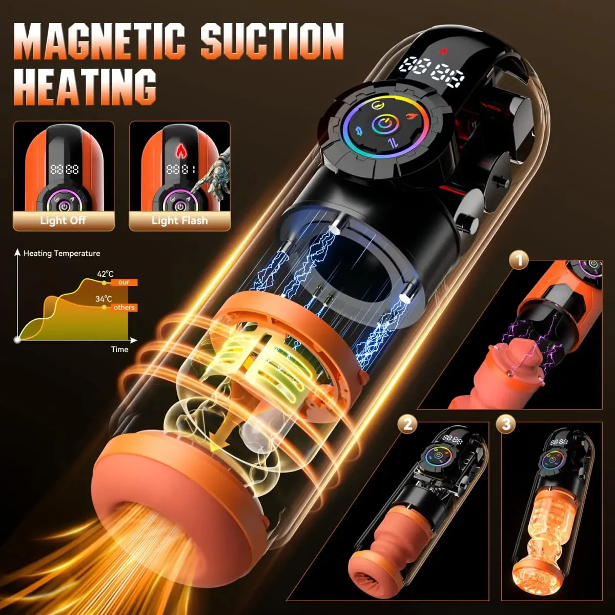 APP-kontroller Herre Automatisk Sugende Masturbator Cup Vibration Støbende Penis Trainer Lomme Pussy Haner Stimulator Sexlegetøj til mænd — image 5