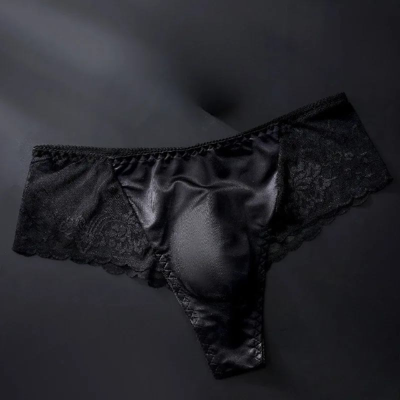 กางเกงในชาย ULTRA-บางลูกไม้ชุดชั้นใน SHEER Lmesh ยืดหยุ่นสูงกึ่งโปร่งใส Breathable Low-RISE กางเกง Sissy ชุดชั้นใน — image 6