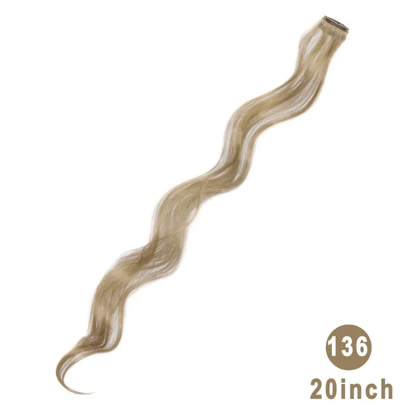 Lupu Synthetic Long Straight Rainbow Highlight Colored Hair Extensions Clip In Fake Hair Pieces For Women Heat Resistant — image 58