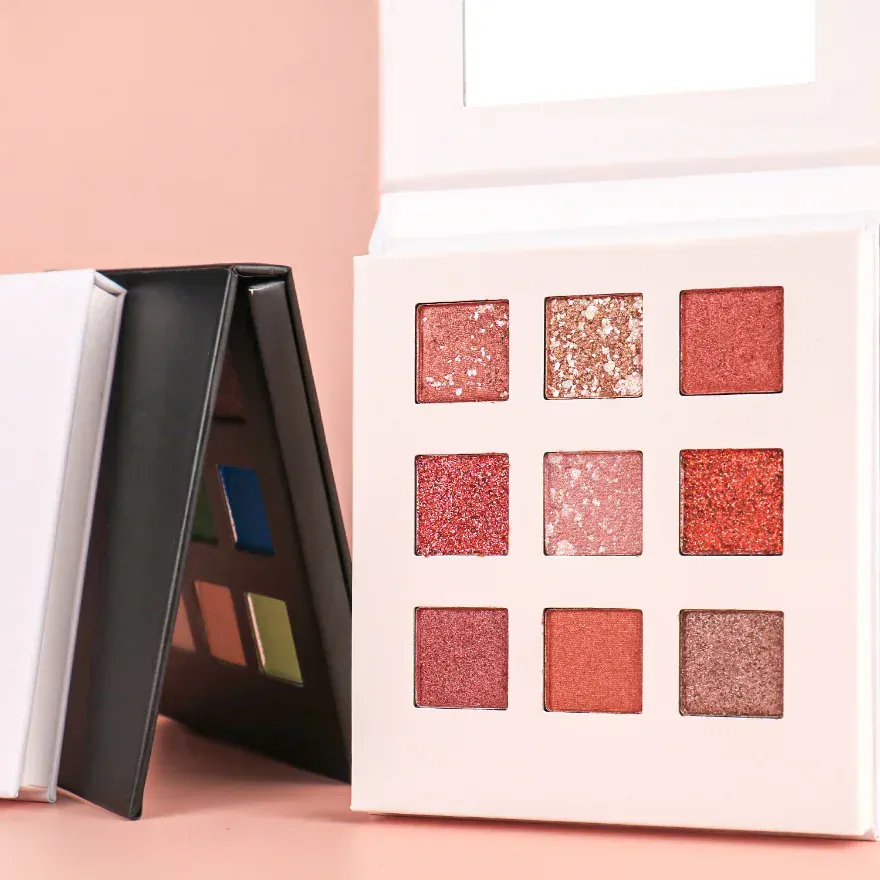 Fard à paupières scintillant à haute pigmentation, cosmétiques mats, Palette de fards à paupières personnalisés, maquillage végétalien, offre spéciale — image 4