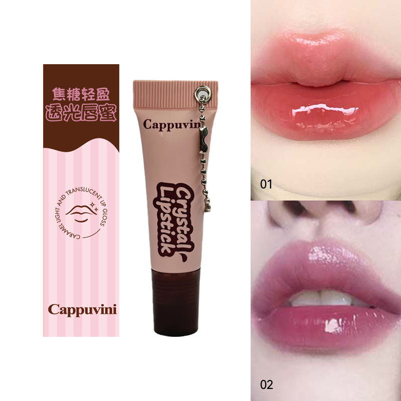 Cappuvini Caramel Shine Gloss à lèvres – Léger, durable et hydratant avec des ingrédients naturels pour un fini éclatant — image 3