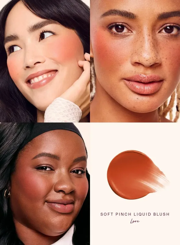 Rare Beauty New Liquid Blush and Liquid Luminizer Bundle Set Enchant Enlighten Hightlighter Happy Joy Lucky Love Hope Blush Gift — image 17