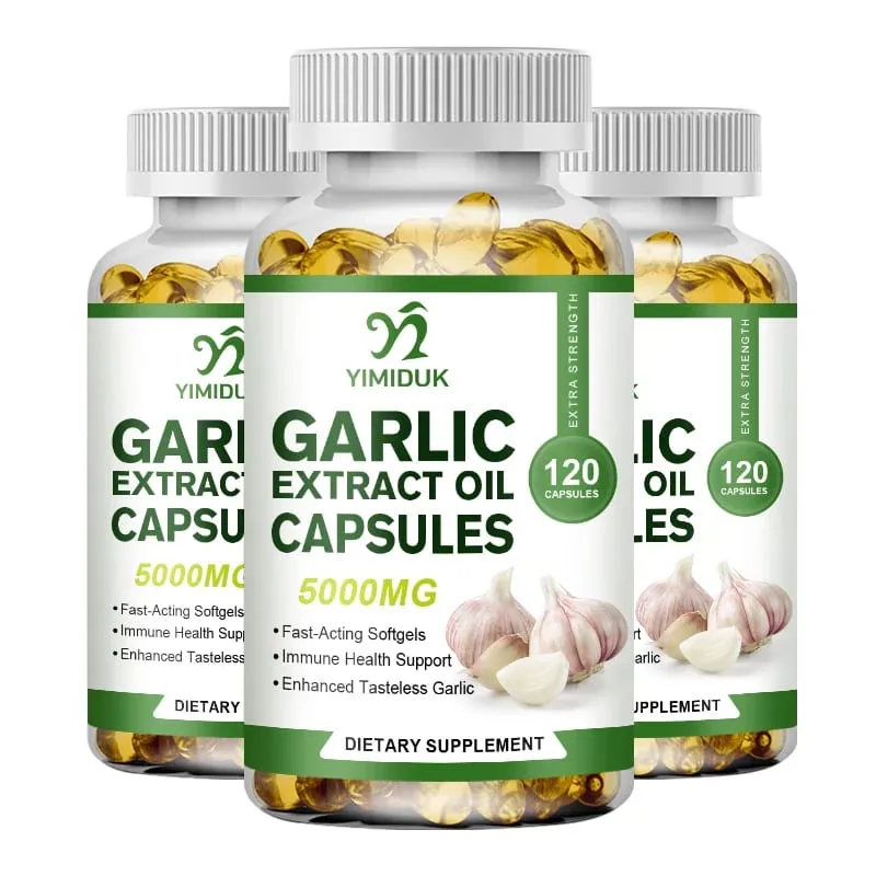 Capsules d'extrait d'huile d'ail biologique, améliore l'immunité, améliore la fonction cardiovasculaire, augmente le niveau de glutathion, détox cellulaire — image 10
