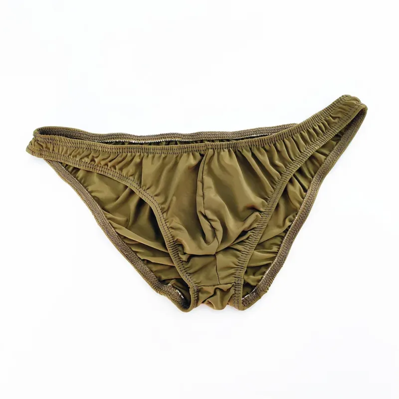 Rosa Herren-Slips, Nylon-Spandex, bequeme, atmungsaktive Unterhose mit niedriger Taille, schnell trocknende Herren-Bikini-Unterwäsche aus Eisseide — image 19