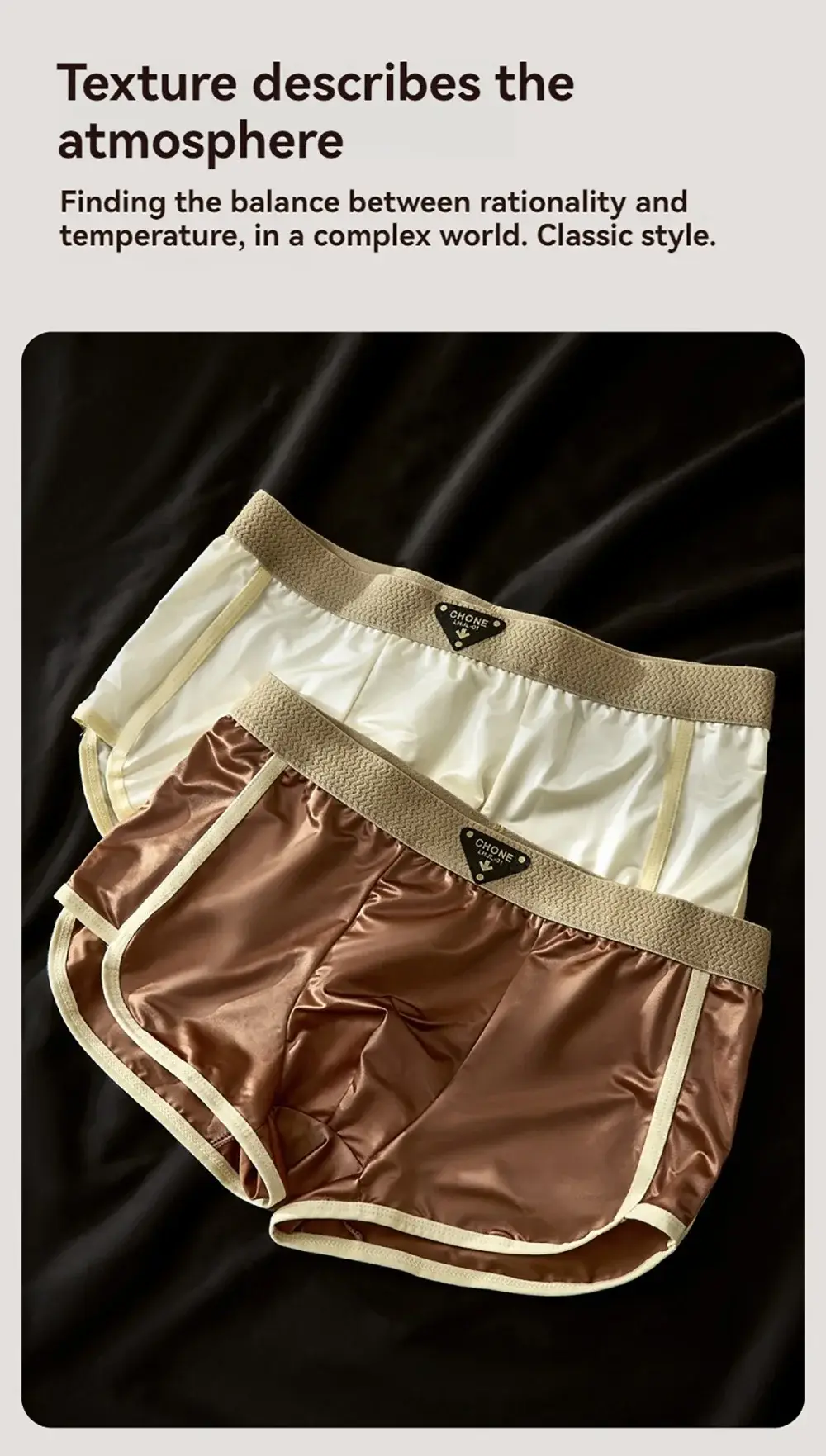 3PCS/Pack Luxury Solid Satin-like Boxer Man Cool 10A Antibacterial Silk U-shape Pouch Men's Panties High Elastic Wais Underpants — image 11