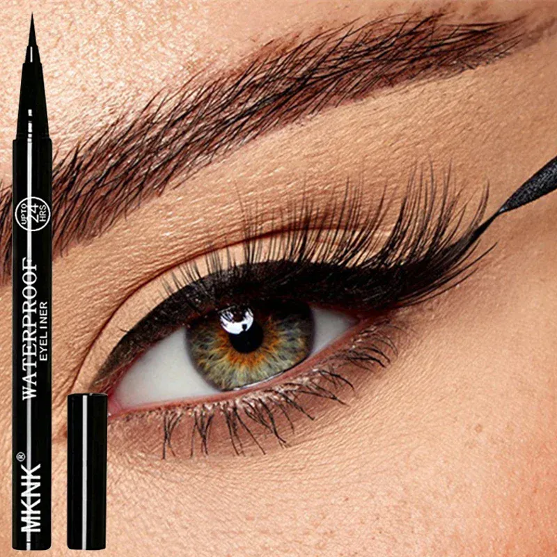 Flüssiger Eyeliner-Stift, langlebig, schnell trocknend, wasserfest, lichtecht, fleckenfrei, schwarze Eyeliner-Augenkosmetik für Frauen — image 1