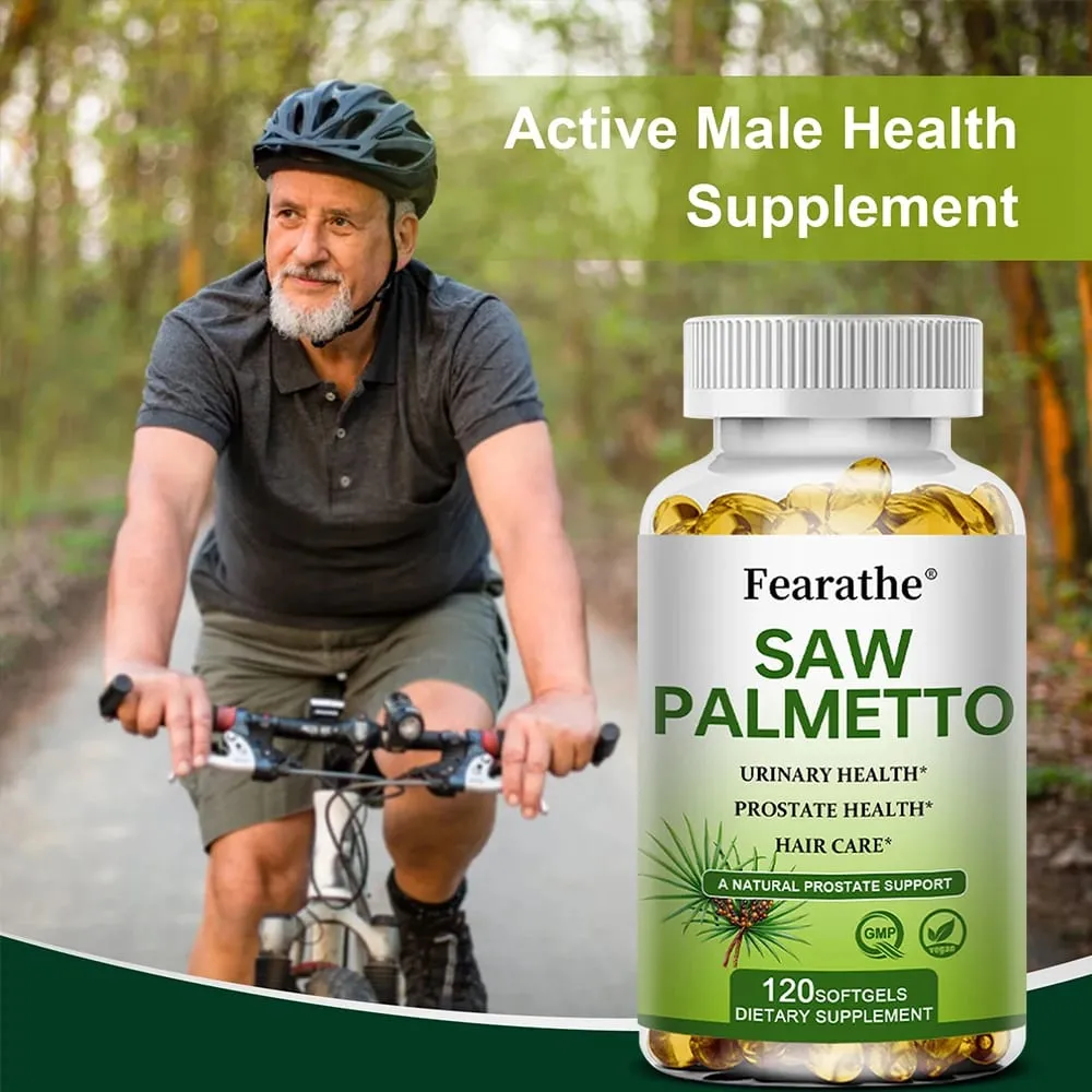 Saw Palmetto Prostate Health Supplement Promote Urinary Tract Function 500mg Per Serving - Vegan Non-GMO Capsules — image 5