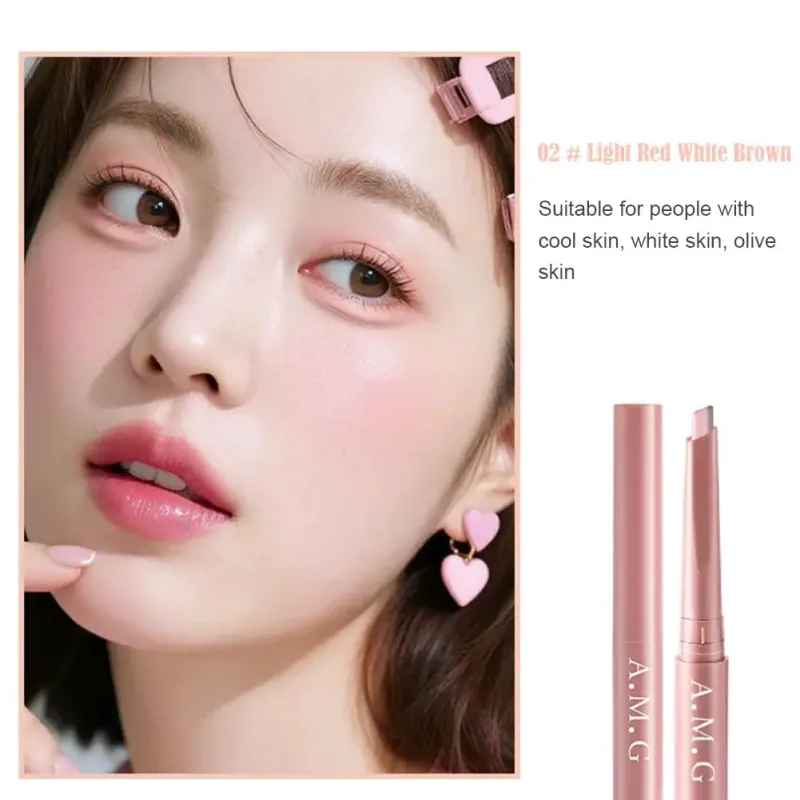 Dobbelthovedet Silkworm Eyeliner Pen Cremet Glat Blendbar Liggende Silkworm Blyant under øjet Highlight Contouring Pen med pensel — image 8